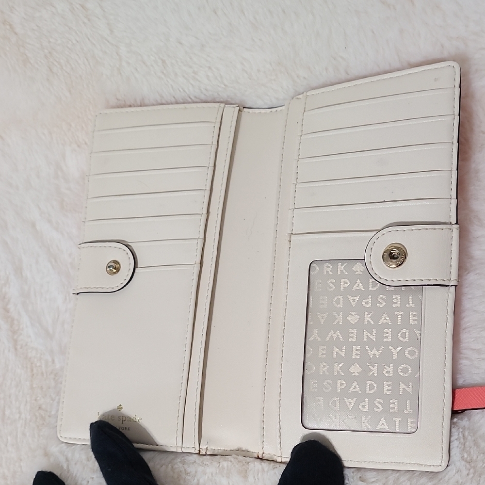 EUC Kate Spade Coral Wallet - Picture 3 of 11